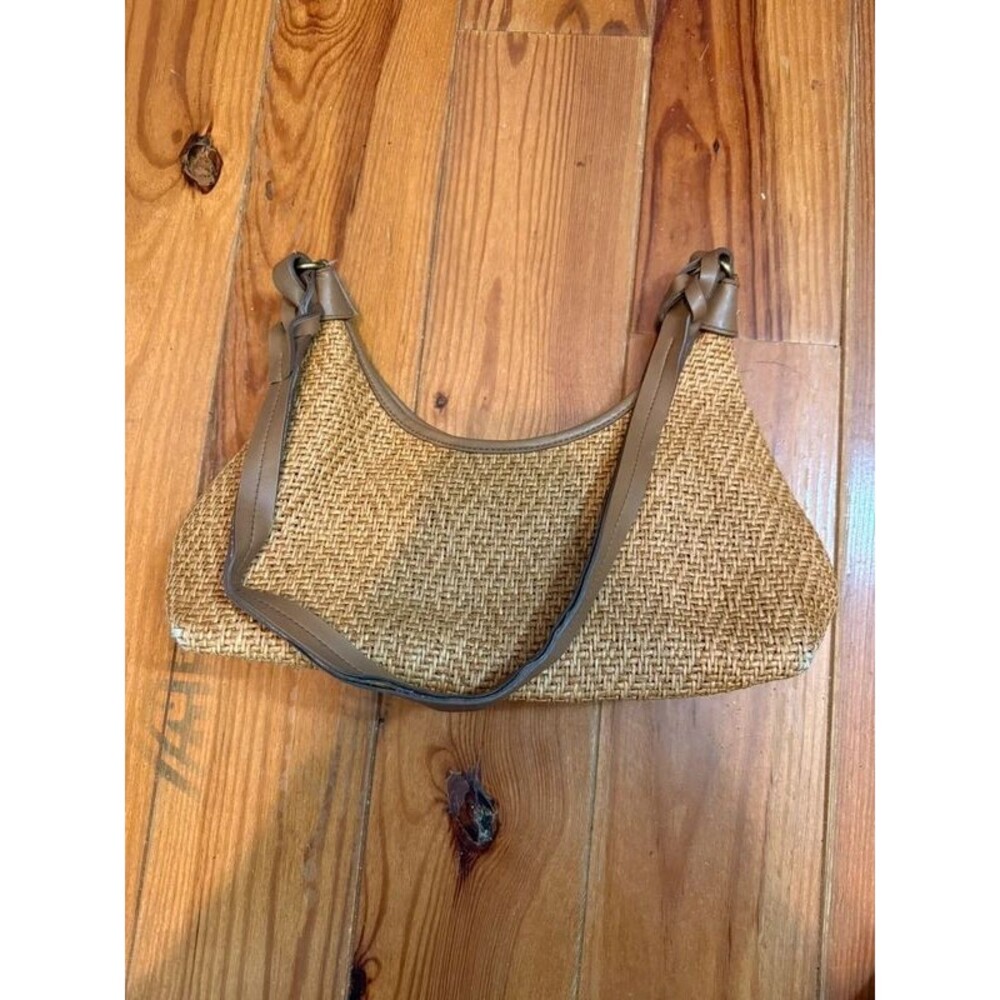 Fossil Straw & Leather Purse